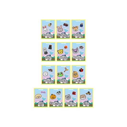 SEVENTEEN - NANA BNB WITH SEVENTEEN OFFICIAL MERCH VELCRO PATCH SET (4 PCS)