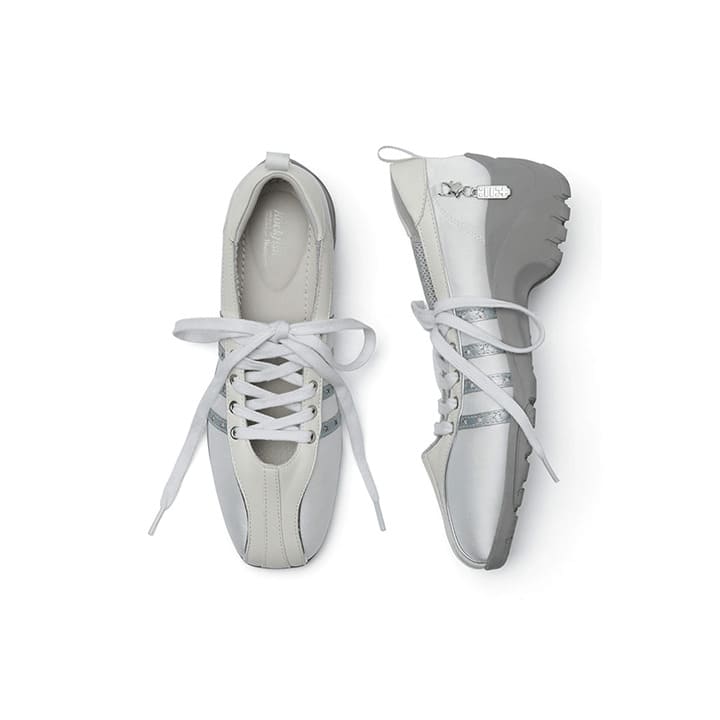 ILLIT - ILLIT X ROCKFISH WEATHERWEAR OFFICIAL MERCH BLISS HEEL LACEUP SNEAKERS (WHITE)