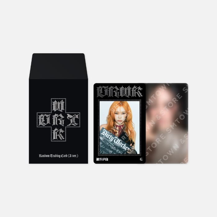 AESPA - DIRTY WORK OFFICIAL MERCH RANDOM TRADING CARD SET A