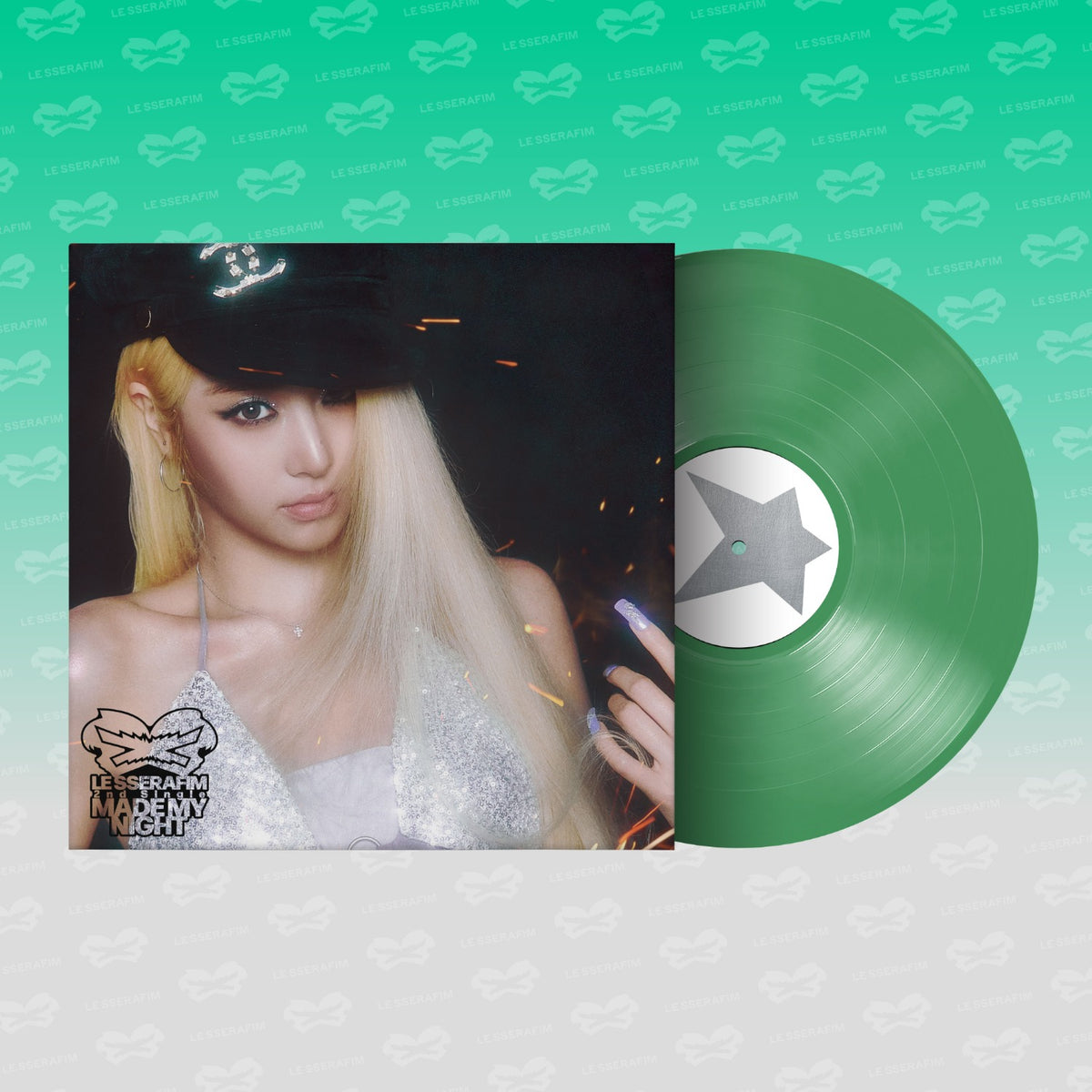 LE SSERAFIM - 2ND SINGLE ALBUM MADE MY NIGHT VINYL (SPRING GREEN VER.)
