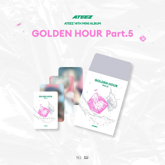 ATEEZ - 14TH MINI ALBUM GOLDEN HOUR : PART.5 POP-UP STORE OFFICIAL MERCH RANDOM TRADING CARD