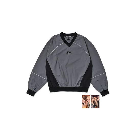 LE SSERAFIM - EASY CRAZY HOT OFFICIAL MERCH SWEATSHIRT (GREY)