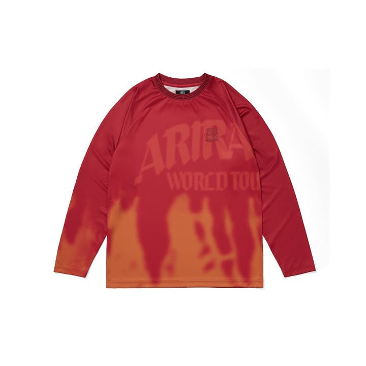 BTS - WORLD TOUR ARIRANG OFFICIAL MERCH LONG SLEEVE T-SHIRT (RED)