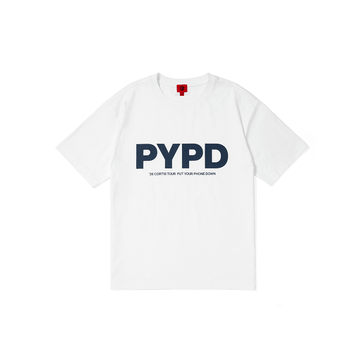 [2ND PRE-ORDER] CORTIS - WORLD TOUR PUT YOUR PHONE DOWN OFFICIAL MERCH PYPD T-SHIRT (WHITE)