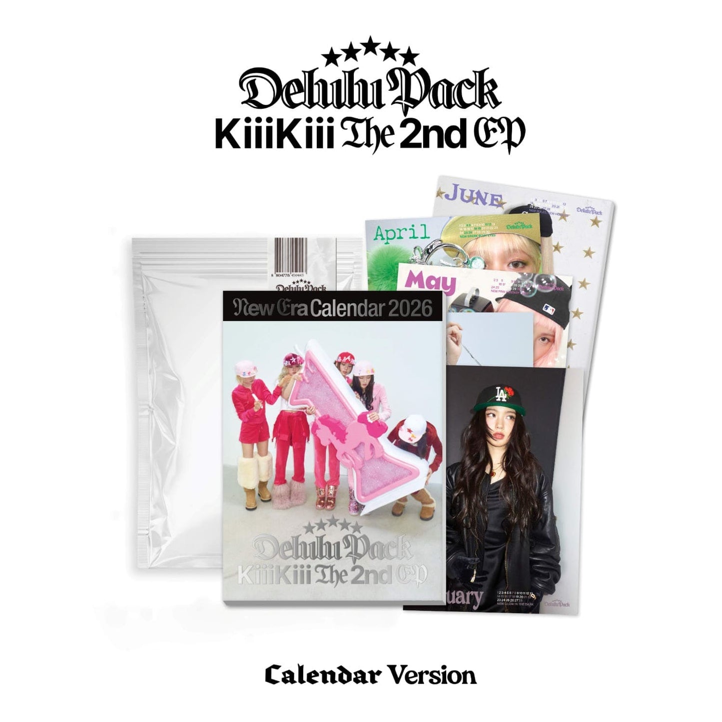 KIIIKIII - 2ND MINI ALBUM DELULU PACK (CALENDAR VER.)