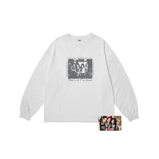 ILLIT - BREAK EVEN OFFICIAL MERCH L/S T-SHIRT (WHITE)