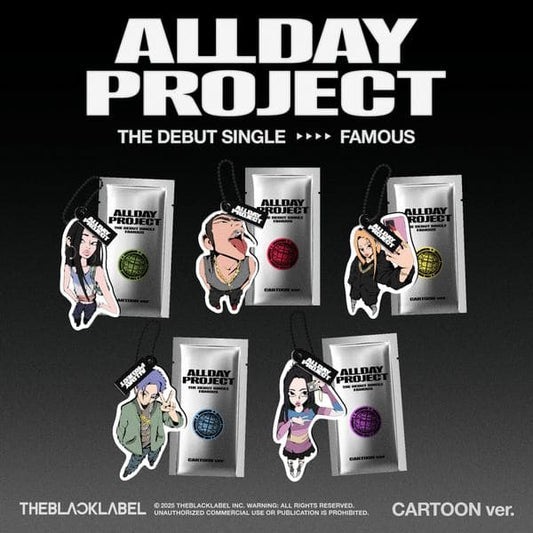 ALLDAY PROJECT Debut Single Album 'FAMOUS' CARTOON VER. (ANNIE / TARZZAN / BAILEY / WOOCHAN / YOUNGSEO VER.)