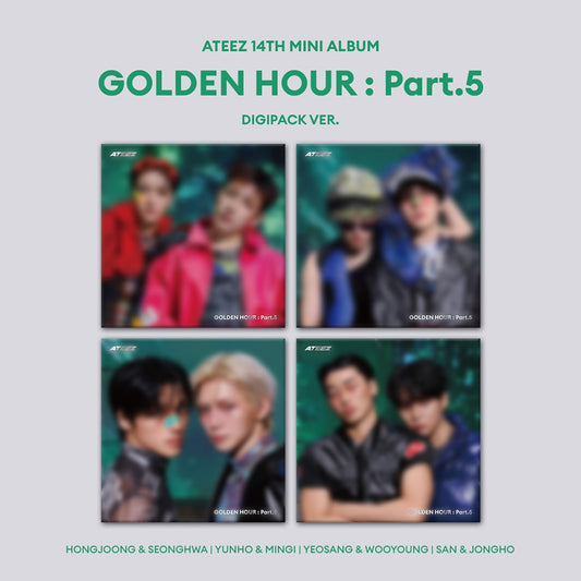 ATEEZ - 14TH MINI ALBUM GOLDEN HOUR : PART.5 (DIGIPACK UNIT VER.)