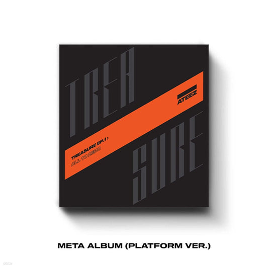 ATEEZ - TREASURE EP.1 : All To Zero Meta Album Platform version with Photocards, Postcards.