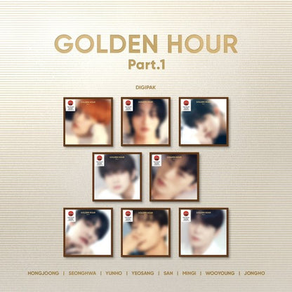 ATEEZ 10th Mini Album GOLDEN HOUR : PART.1 DIGIPAK version. Member Version (Selectable)