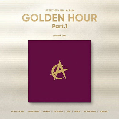 ATEEZ 10th Mini Album GOLDEN HOUR : PART.1 DIGIPAK version.
