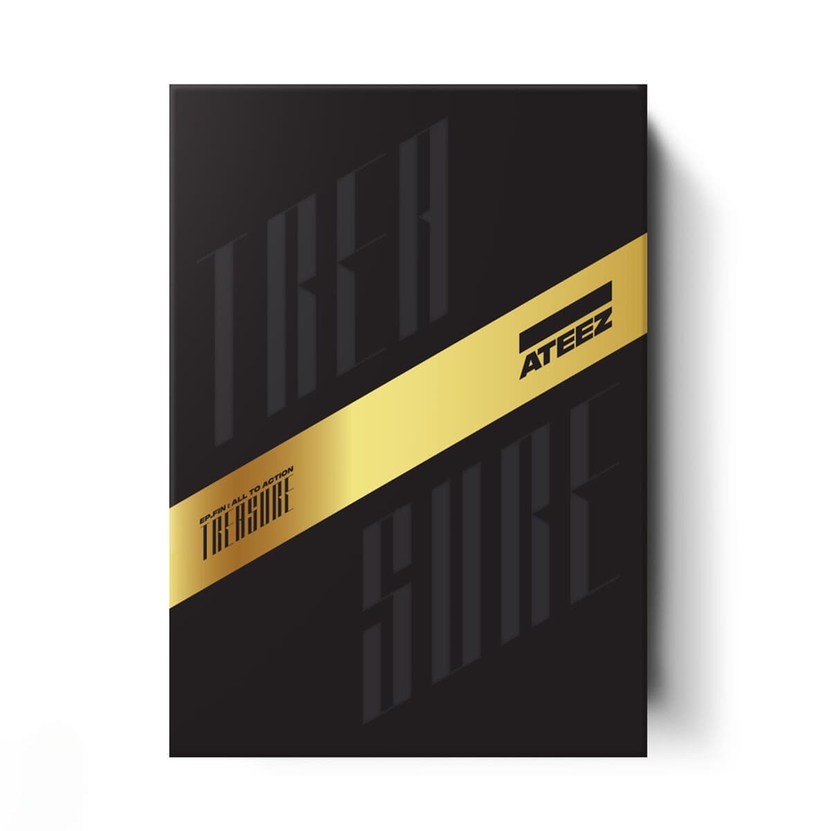 ATEEZ 1st Full Album TREASURE EP.FIN : All To Action Photobook version (A Version) With Disc, Sticker, Postcards, Photocards, Poster, Polaroid