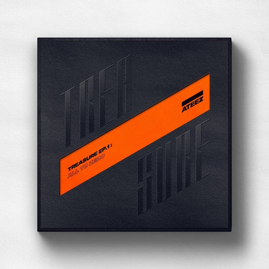 ATEEZ 1st Mini Album TREASURE EP.1 : All To Zero with Photo booklet, Sticker, Folding poster, Postcards, Photocards, Polaroid.
