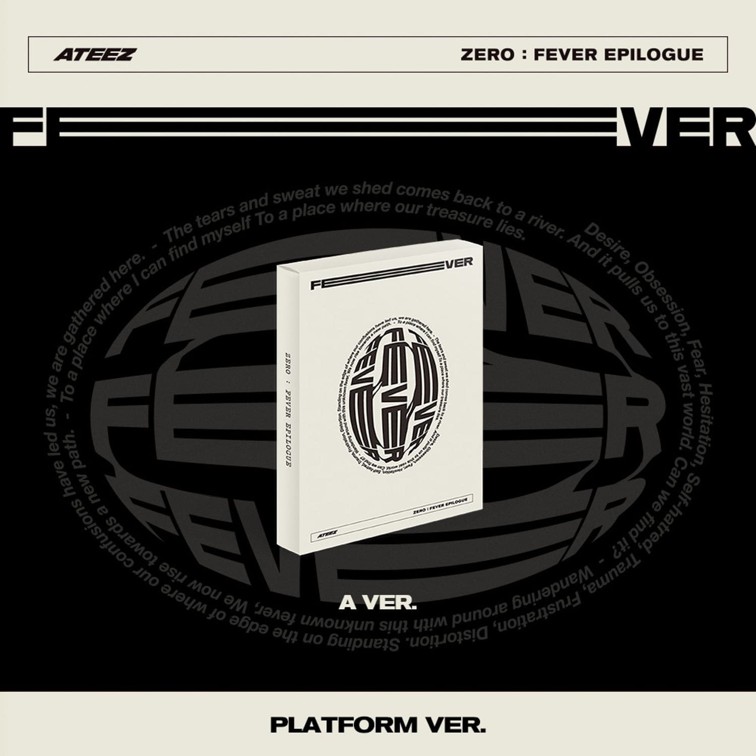 ATEEZ 1st Repackage EP Album ZERO : FEVER Epilogue Platform version (A version) with Photocard, Image card.