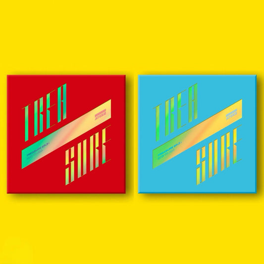 ATEEZ 3rd Mini Album TREASURE EP.3 : One To All (Illusion version, Wave version) with Photo booklet, Sticker, Folding poster, Postcards, Photocards, Polaroid.