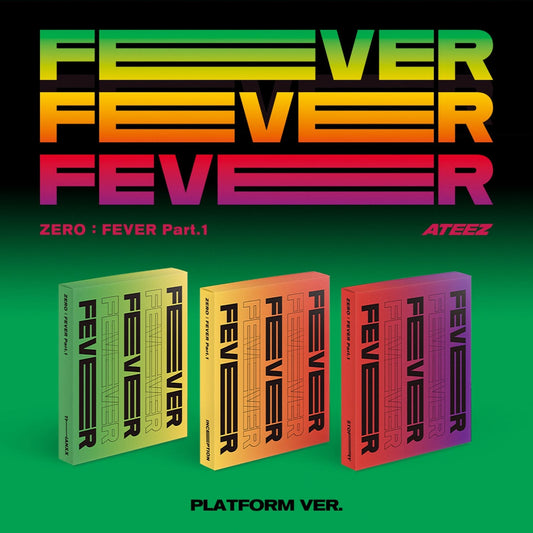 ATEEZ 5th Mini Album ZERO : FEVER Part.1 (Platform version) with Photocard, Image card.