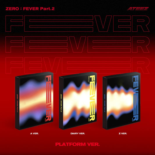 ATEEZ 6th Mini Album ZERO : FEVER Part.2 (Platform version) with Photocard, Image card.