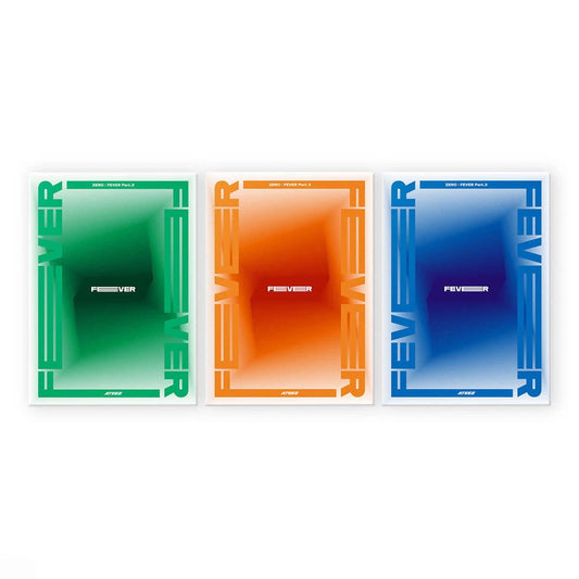 ATEEZ 7th Mini Album ZERO : FEVER Part.3 with Photo booklet, Sticker, Photocards, Poster, Polaroid.
