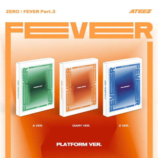 ATEEZ 7th Mini Album ZERO : FEVER Part.3 (Platform version) with Photocard, Image card.