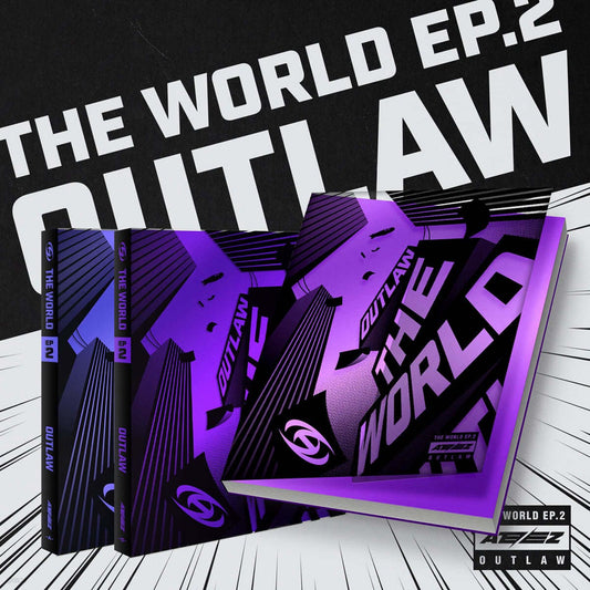 ATEEZ 9th Mini Album THE WORLD EP.2 : OUTLAW with Team label, Team book, Team mark, Emergency KIT, Partner card, Photocards, Action card, Polaroid.