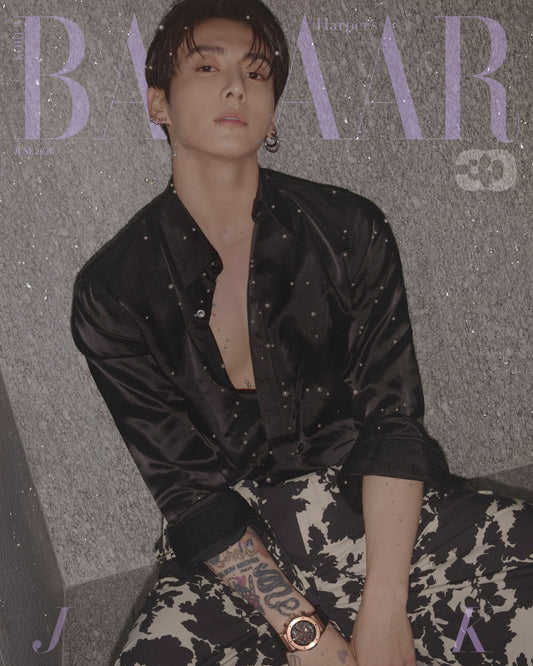 BTS JUNGKOOK - HAPER'S BAZAAR KOREA MAGAZINE 2026 JUNE ISSUE B TYPE (BTS JUNGKOOK COVER)