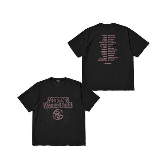 BTS - WORLD TOUR ARIRANG OFFICIAL MERCH S/S TOUR T-SHIRT BLACK (JP VER.)