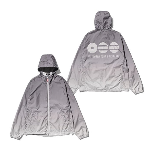 BTS - WORLD TOUR ARIRANG OFFICIAL MERCH WIND JACKET GRAY (JP VER.)