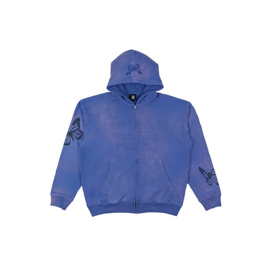 BTS ARMY FOREVER WE ARE YOUNG Official MD Hoodie Zip-up (Purple)
