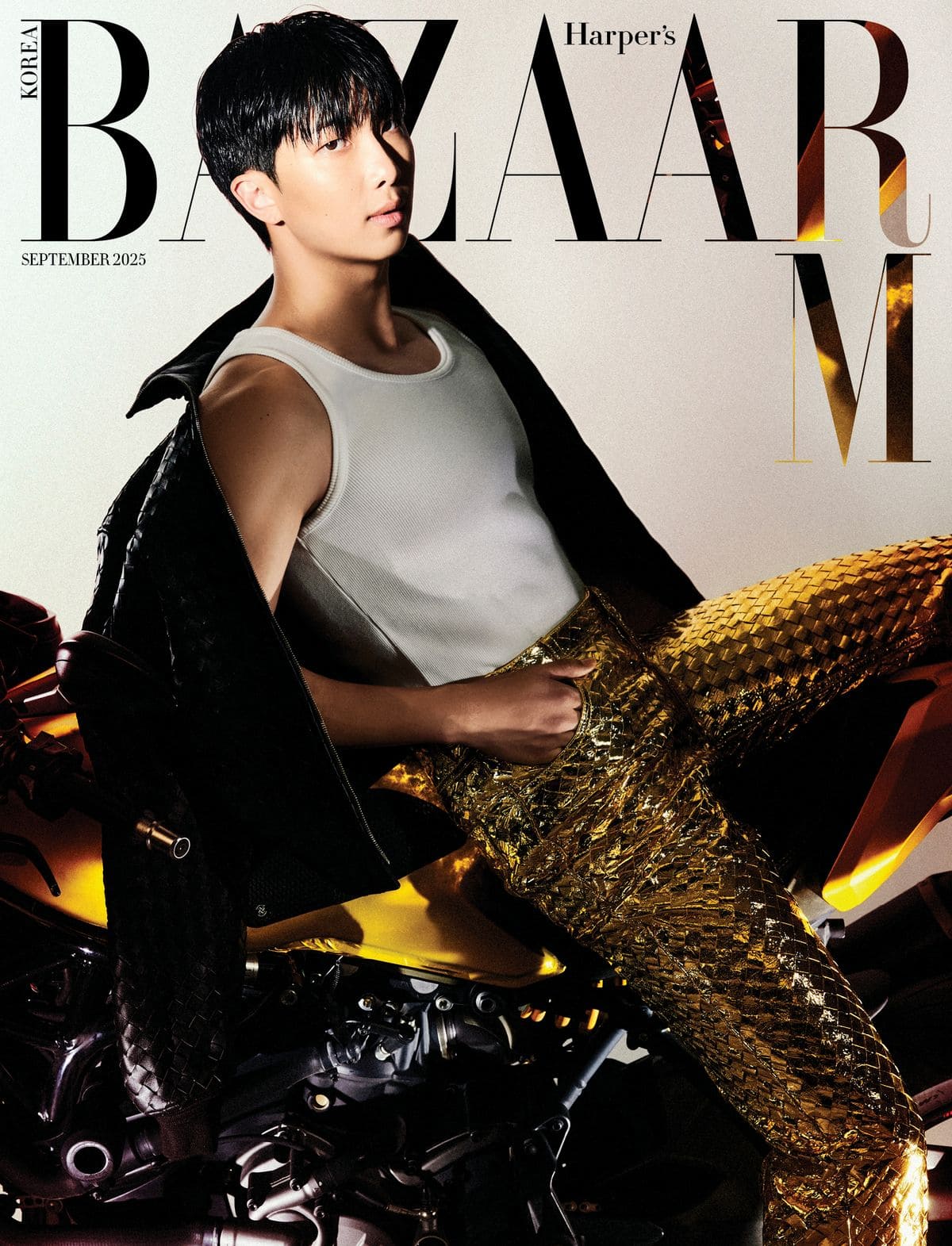 BTS RM Harper's BAZAAR Korea Magazine 2025 September Issue Set (A Cover)