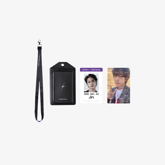 BTS JIN - THE ASTRONAUT OFFICIAL MERCH ID CARD HOLDER SET