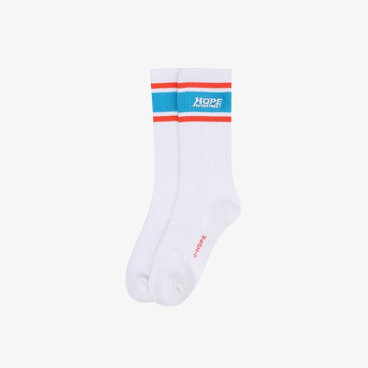 BTS J-HOPE - HOPE ON THE STREET OFFICIAL MERCH SOCKS (WHITE)