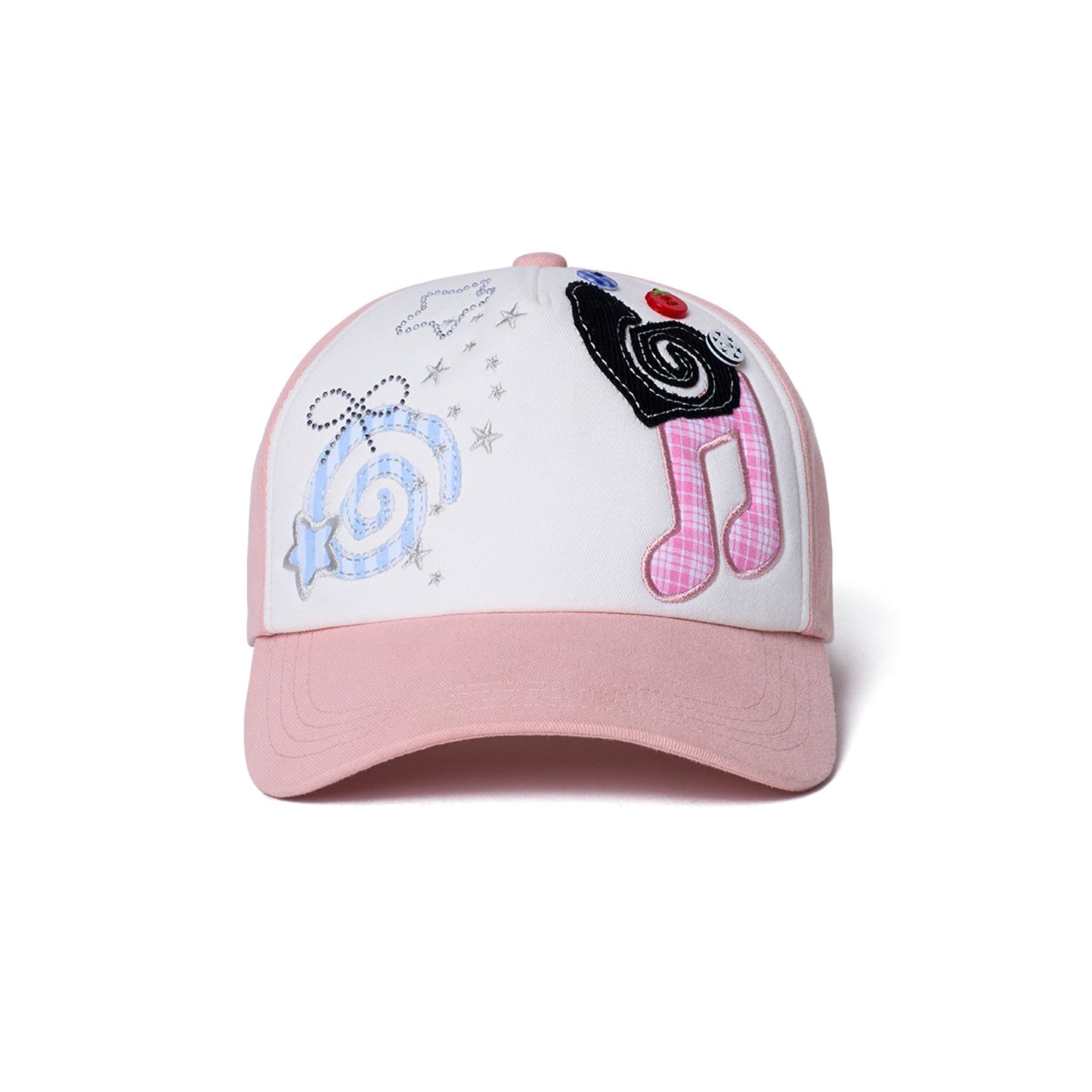 ILLIT - ILLIT X ROCKFISH WEATHERWEAR OFFICIAL MERCH PATCHWORK CAP (PINK)