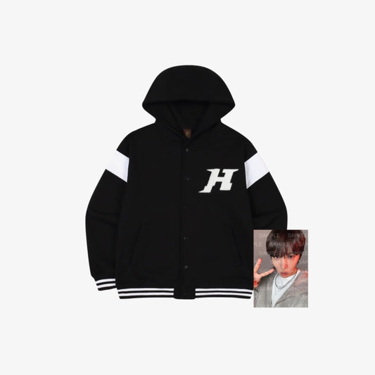 BTS J-HOPE - HOPE ON THE STREET OFFICIAL MERCH VARSITY JACKET (BLACK)