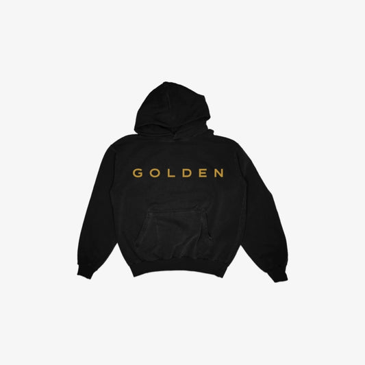BTS JUNGKOOK - GOLDEN OFFICIAL MERCH HEAVY FLEECE HOODIE (TSX LIVE EDITION)
