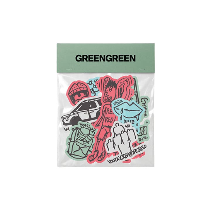 CORTIS - GREENGREEN OFFICIAL MERCH STICKER SET