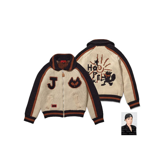 BTS J-HOPE - HOPE ON THE STAGE OFFICIAL MERCH COWICHAN CARDIGAN (BEIGE)