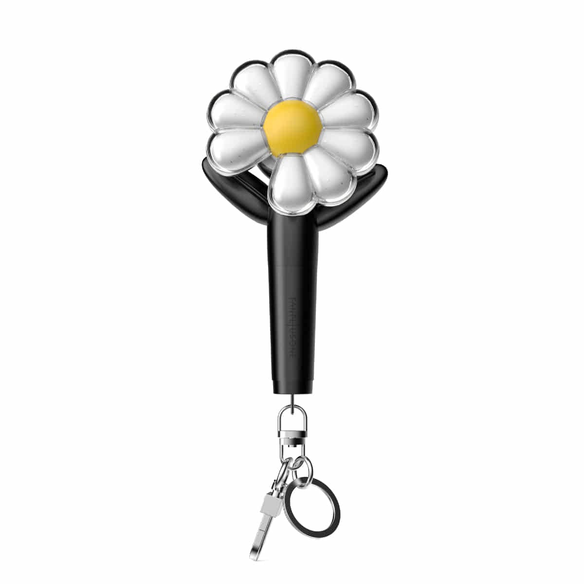 G-DRAGON Official Mini Light Stick Keyring (Black ver.) with QSG.