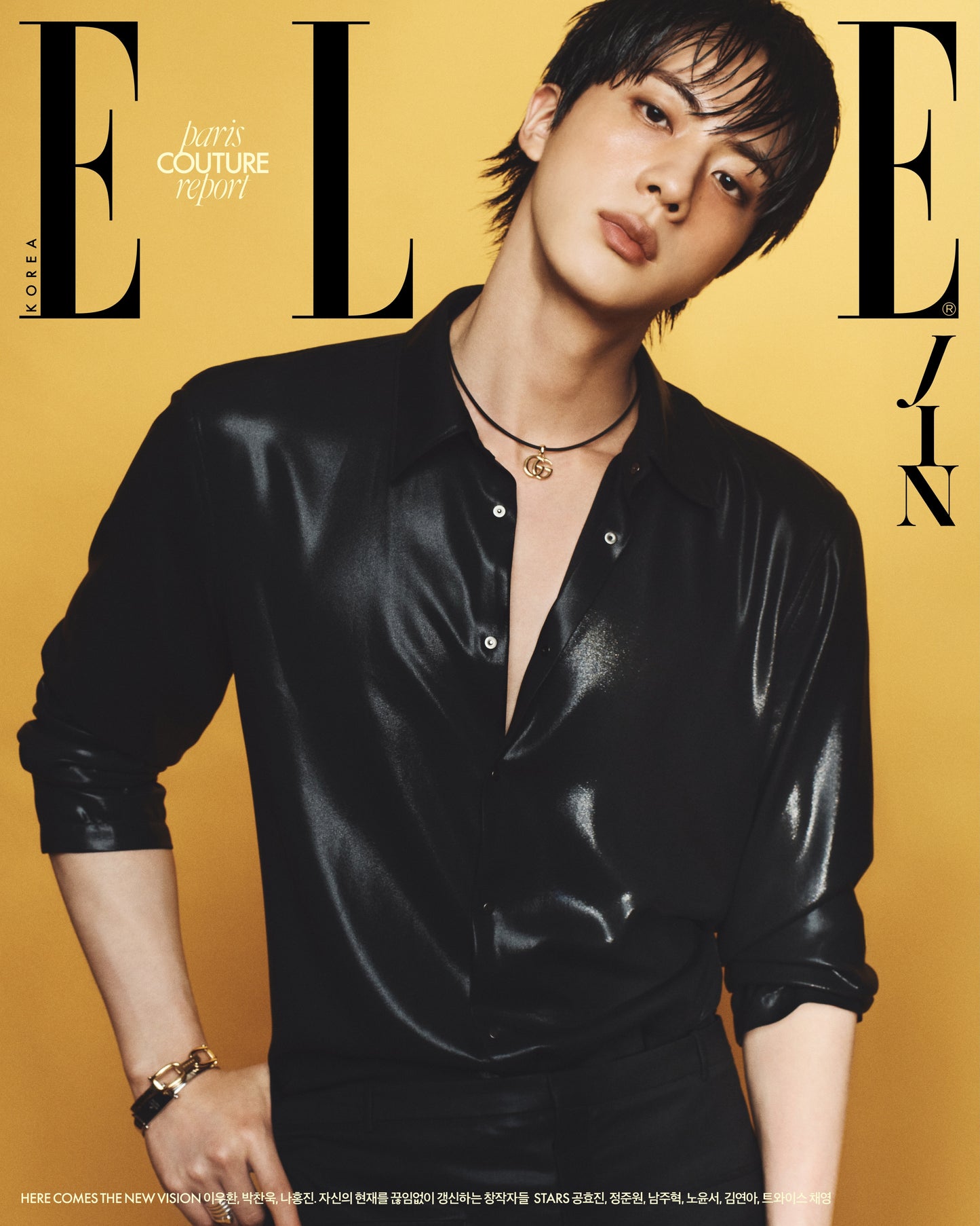 BTS JIN - ELLE KOREA MAGAZINE 2026 AUGUST ISSUE F TYPE (JIN COVER)
