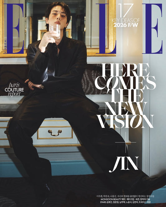 BTS JIN - ELLE KOREA MAGAZINE 2026 AUGUST ISSUE A TYPE (JIN COVER)