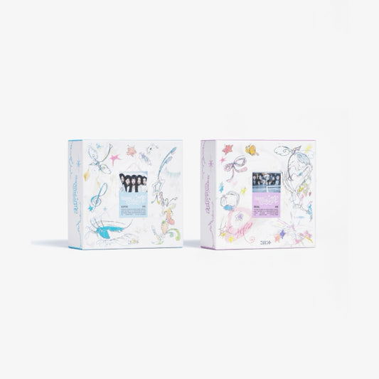 ILLIT 1st Mini Album 'SUPER REAL ME' (SUPER ME / REAL ME VERSION) with Photobook, CD, Photocards, Sticker, Instant photo.