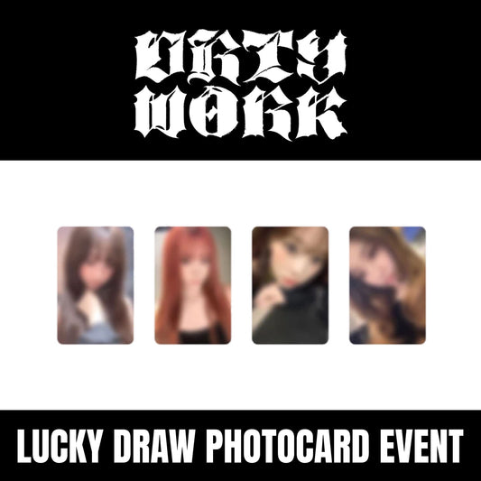 AESPA - DIRTY WORK APPLE MUSIC LUCKY DRAW PHOTOCARD EVENT