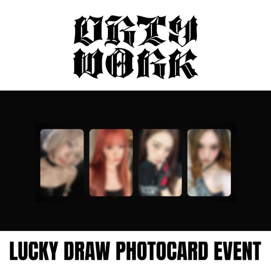 AESPA - DIRTY WORK SM TOWN &STORE LUCKY DRAW PHOTOCARD EVENT