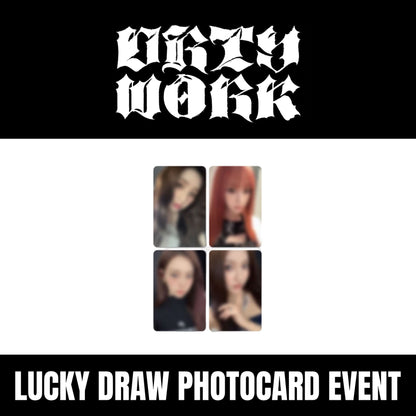 AESPA - DIRTY WORK EVERLINE LUCKY DRAW PHOTOCARD EVENT