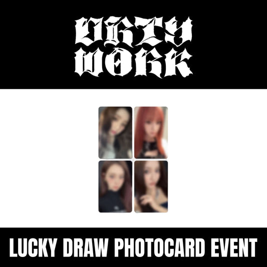 AESPA - DIRTY WORK EVERLINE LUCKY DRAW PHOTOCARD EVENT