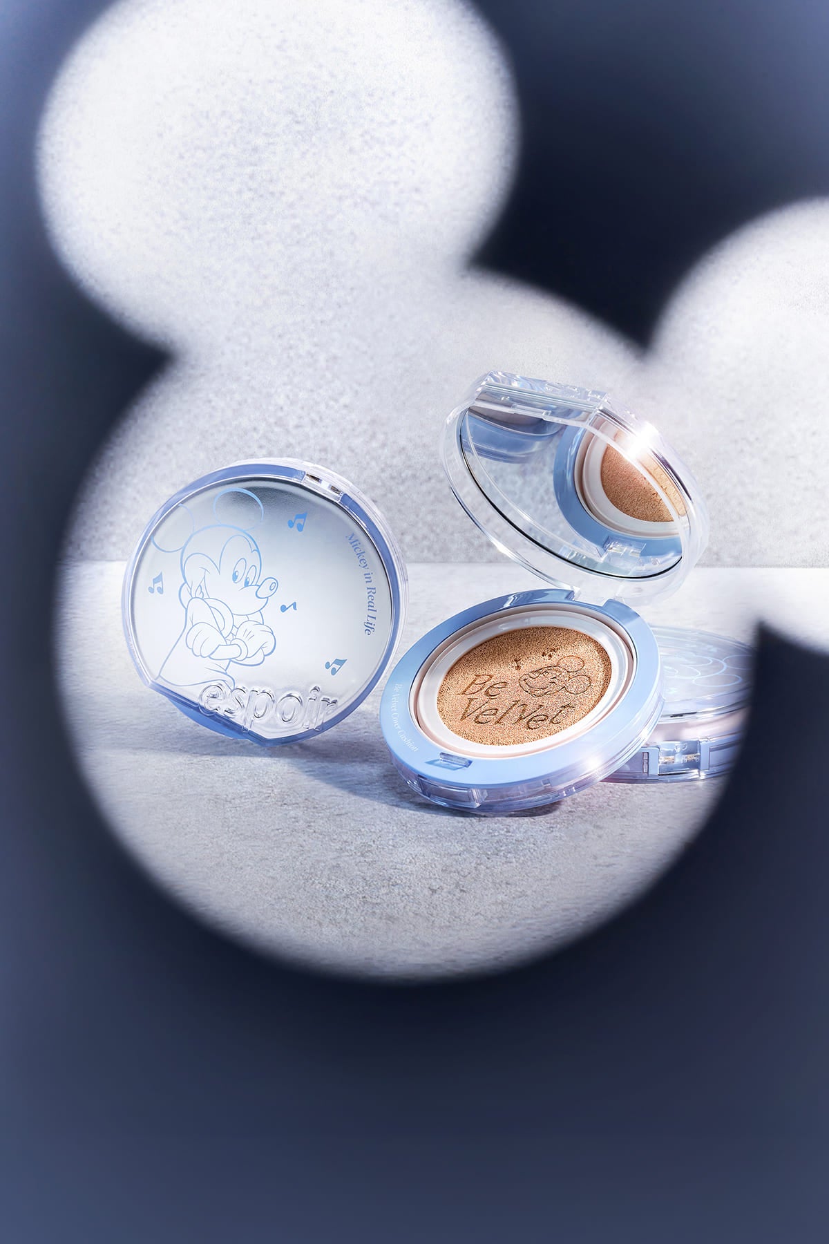 ESPOIR - BE VELVET COVER CUSHION SET (+REFILL, 3 PUFFS, PUFF CASE) [DISNEY EDITION]