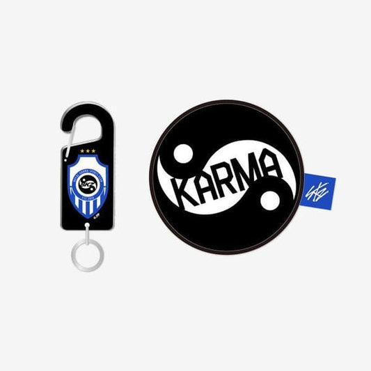 STRAY KIDS - KARMA POP-UP STORE OFFICIAL MERCH ACRYLIC CARABINER & BALL POUCH SET