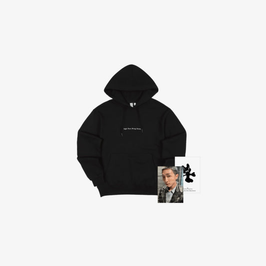 BTS RM - RIGHT PLACE, WRONG PERSON OFFICIAL MERCH HOODI (BLACK)