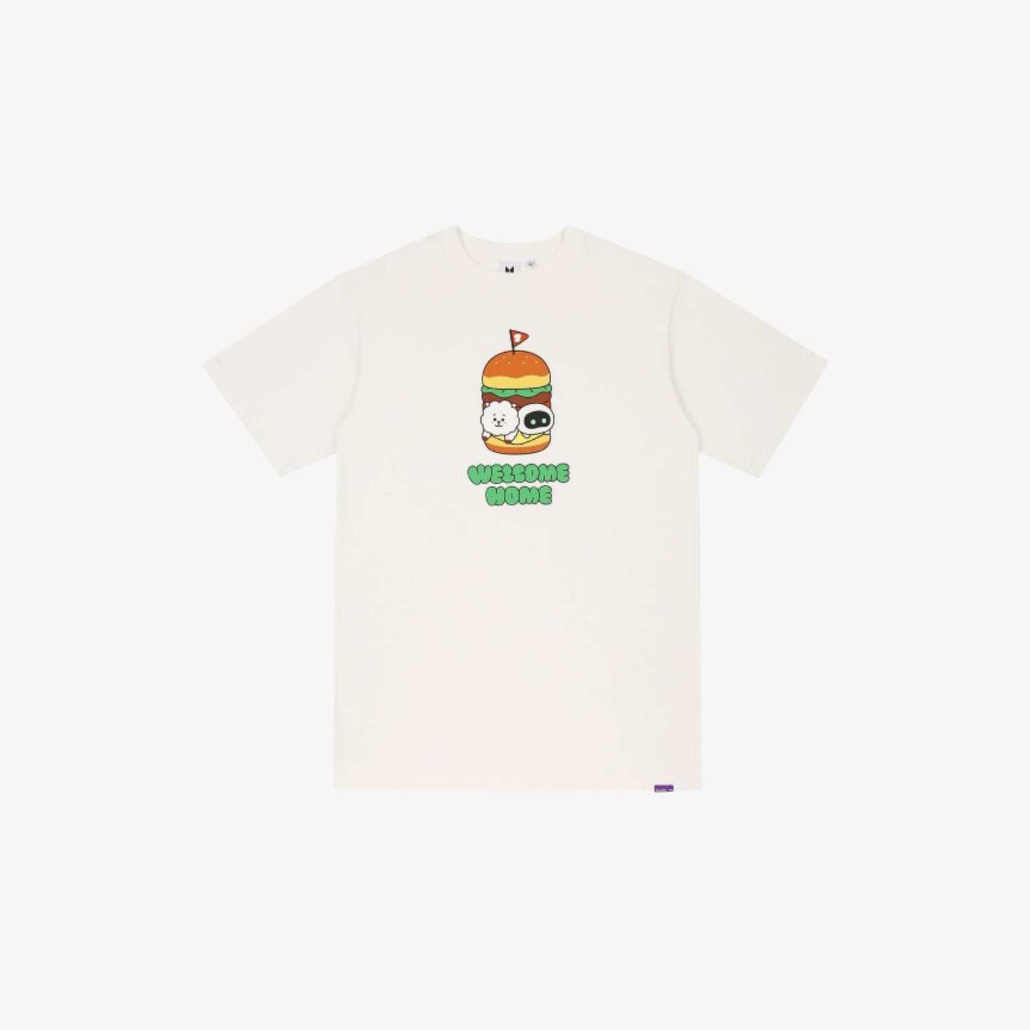 BTS JIN - WOOTTEO X RJ S/S T-SHIRT (WHITE)