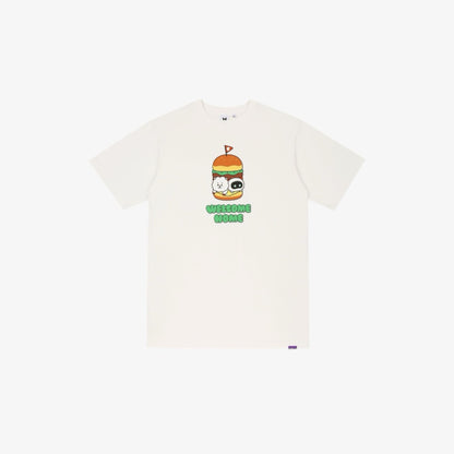 BTS JIN - WOOTTEO X RJ S/S T-SHIRT (WHITE)