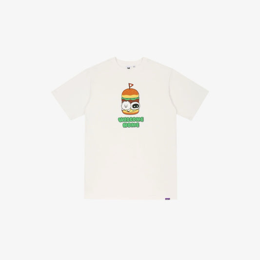 BTS JIN - WOOTTEO X RJ S/S T-SHIRT (WHITE)